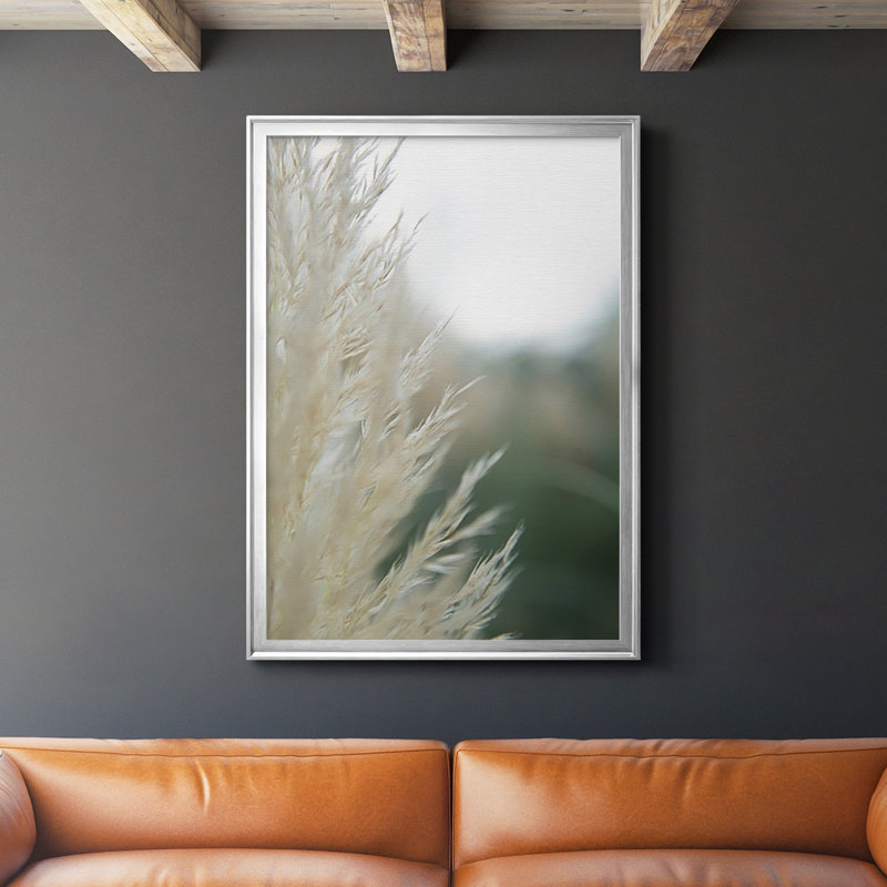 «Subtle Grasses I», reproduction encadrée de qualité supérieure - prête à être accrochée, H 42,5 po x l 30,5 po x P 1,25 po