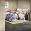 Ensembles de literie grand floral, polyester hypoallergénique, décor de chambre à coucher moderne