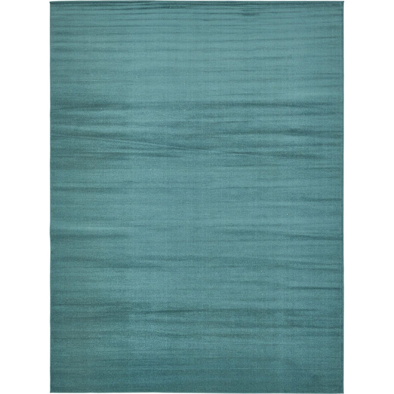 Tapis bleu sarcelle Arzilla, Rectangle 9 pi x 12 pi 2 po
