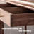 A walnut bookshelf with partitions