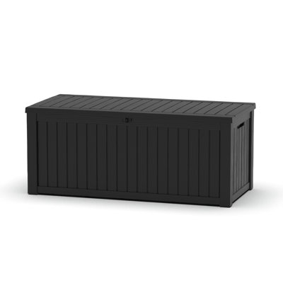 Boîte de rangement verrouillable 150 gallons, durable et résistante aux intempéries