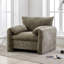 Fauteuil surdimensionné en chenille de style moderne, fauteuil d'appoint, canapé une place, fauteuil lounge, 98 cm de large, pour salon, chambre-646833369