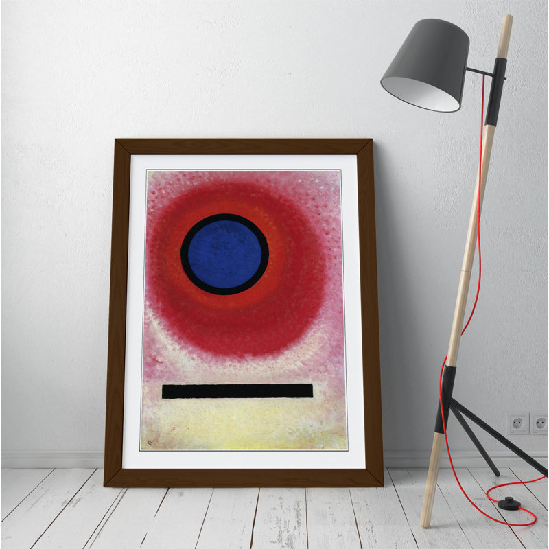 Wassily Kandinsky Blue Circle - Single Picture Frame Print on Canvas, 89cm H x 64cm W, Brown
