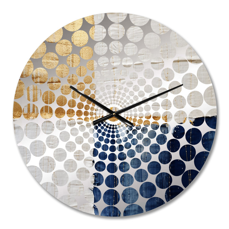 Lilliann - Horloge murale peinture abstraite, Petit