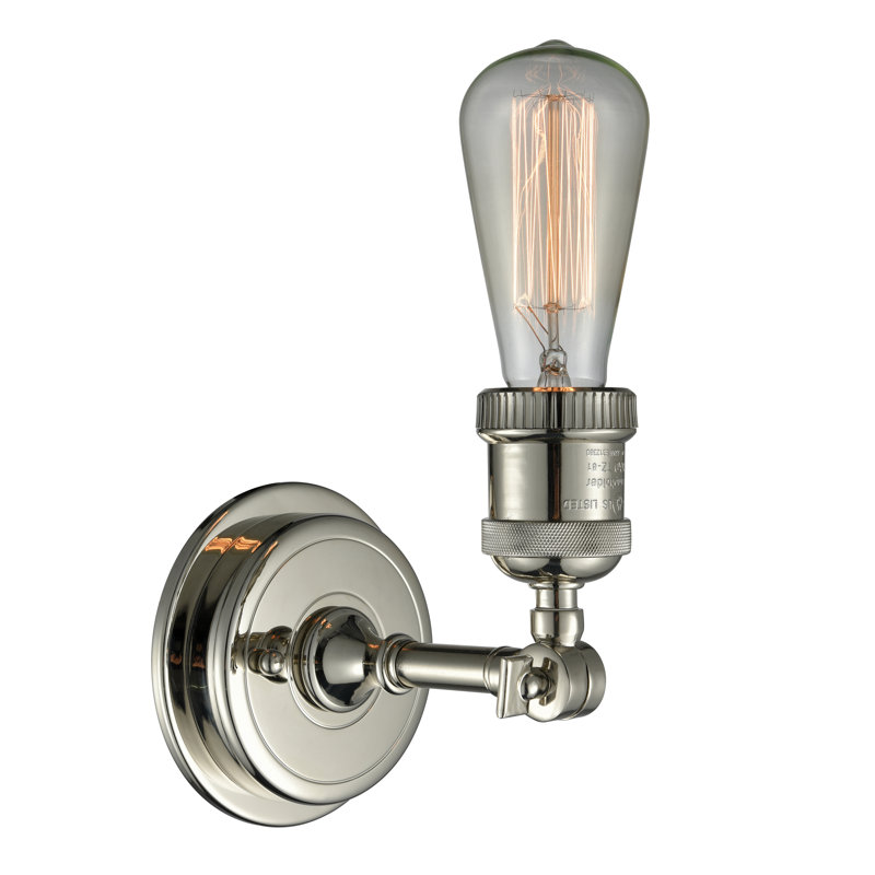 Randisha Armed Sconce, Polished Nickel