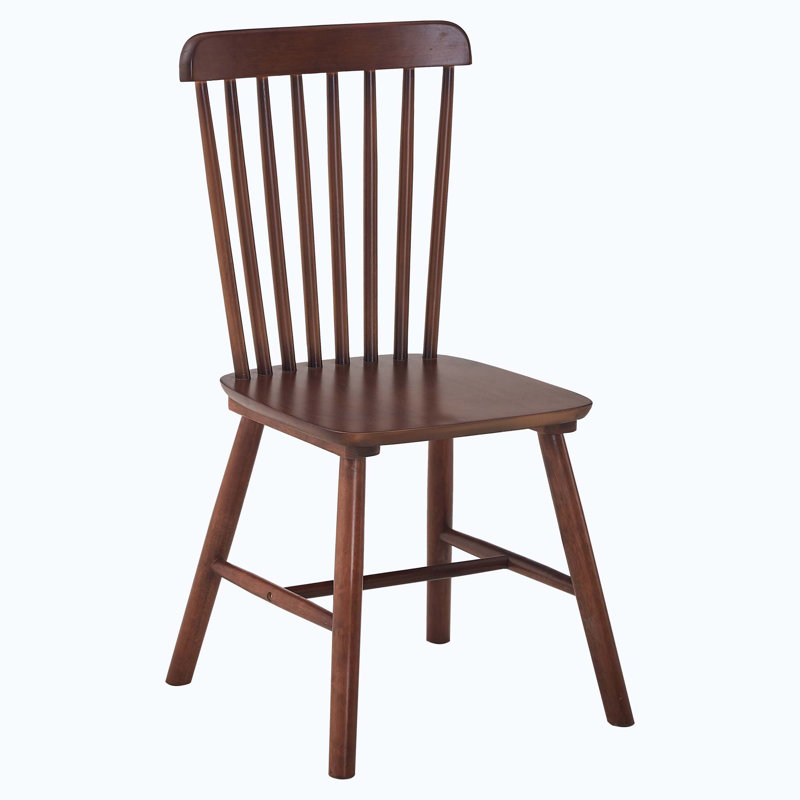Ternell Rubber Wood Dining Chairs, Walnut