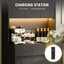 Garde-manger de cuisine avec station de charge, lumière DEL, armoire de rangement-103486927