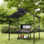 Pavillon de jardin en métal rigide avec rangement, patio