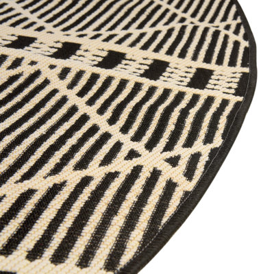 Black Dalyan Indoor/Outdoor Trellis Rug