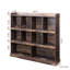 Bibliothèque à 10 tablettes. Rangez vos livres et objets de collection. Panneau de particules de 15 mm Finition durable. 51,66 "X 11,55" 46,37. Conservez les articles en bon état. Étagères pratiques.-714125843