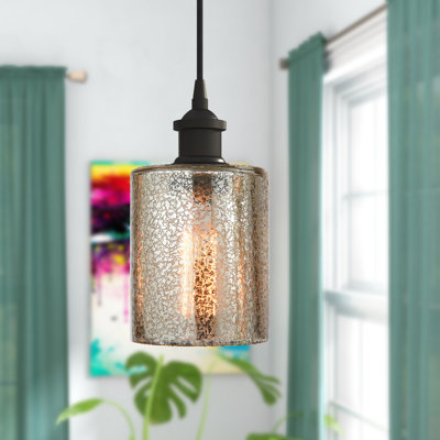 Luminaire suspendu cylindrique à 1 lumière Leilani