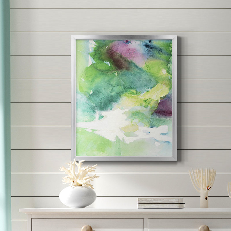 Toile encadrée de qualité supérieure «Rising Above IV» - prête à être accrochée, Argent, H 24 po x l 20 po