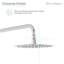 Pomme de douche ronde standard