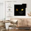 Chat noir aux yeux jaunes Brampt-109369572