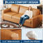 Canapé en cuir, canapé moderne de style Mid-Century de 83 po, canapé 3 places avec accoudoirs et coussins confortables, canapés à assise profonde pour le salon, la chambre à coucher et le bureau-530839509