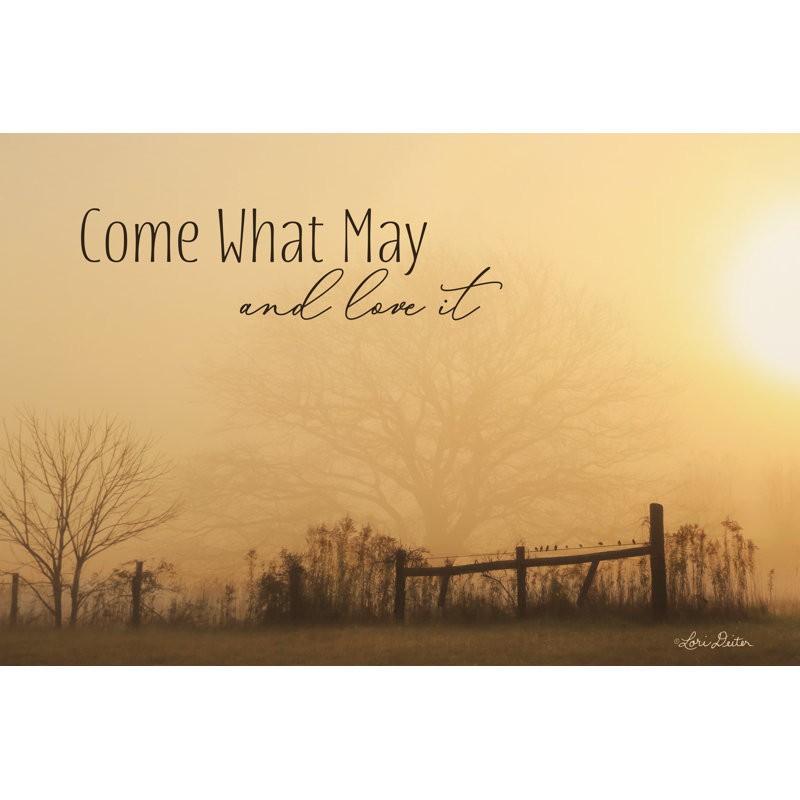 «Come What May» par Lori Deiter - reproduction, H 8 po x l 12 po, Toile tendue