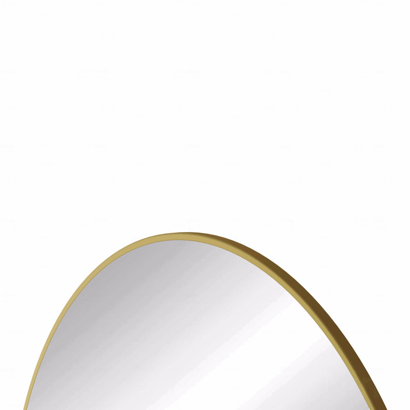Miroir mural de salle de bain, salon et chambre à coucher, 38,19 po x 38,19 po, Doré