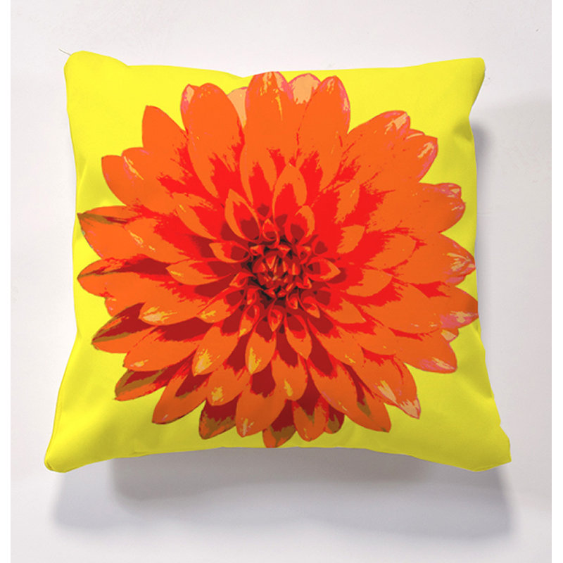 Attenrode Indoor / Outdoor Square Cushion, Orange
