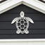 Art mural extérieur blanc tortue de mer-1063344905