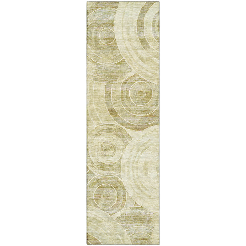 Premium Machine Washable Lubbers AMF1750 Geometric Rug, Runner 2'3" x 7'6"