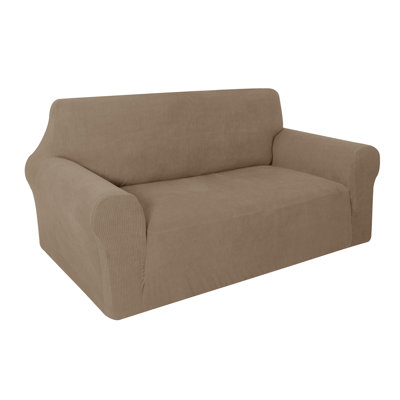Utopia Alley Designs Stretch Chair Sofa Slipcover, 2 Seater Couch Sofa Cover Furniture Protector Soft With Non Slip Foam And Elastic Bottom For Kids And Pets, Stretch Jacquard Sofa Slipcover (Loveseat)