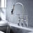 Bridge Kitchen Faucet With Pull-Down Sprayhead In Spot-116628547