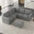 Aubade L-Shaped Modular Storage Sofa Set-685543998
