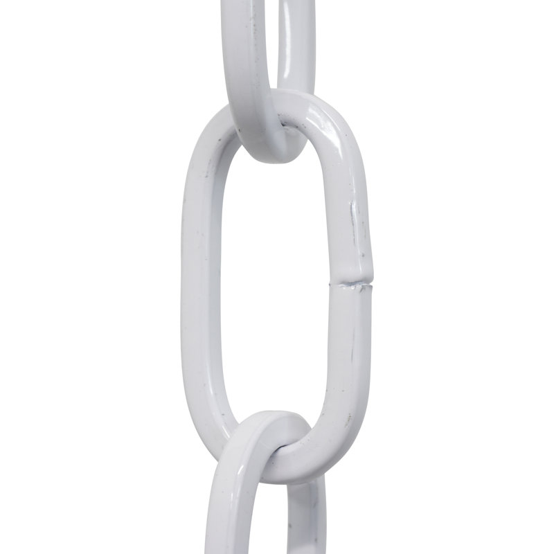 Chaîne de lustre décorative à maillons standard (10 pieds), Blanc