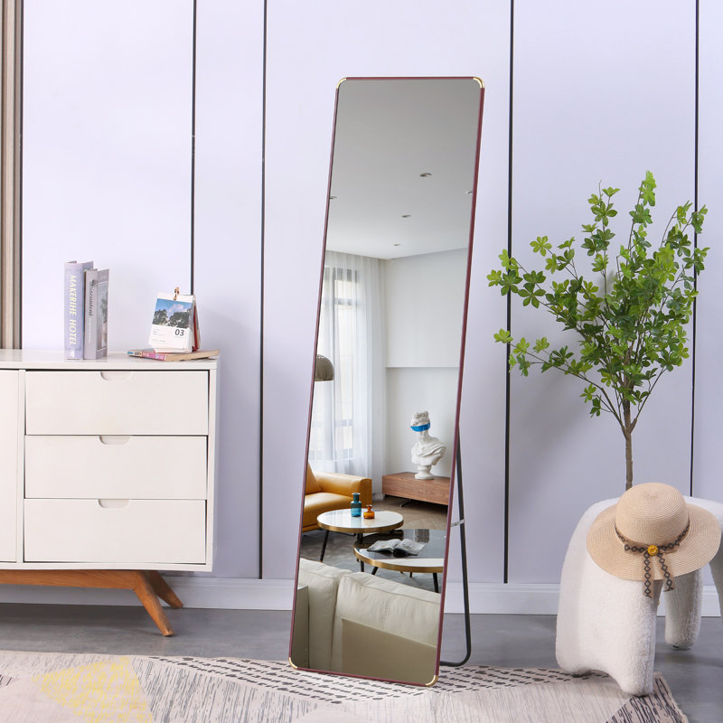 60 po x 16,5 po Le miroir pleine longueur 4Th Miroir mural, miroir de maquillage de salle de bain, vestibule de chambre à coucher, magasin de vêtements, fixation murale, miroir