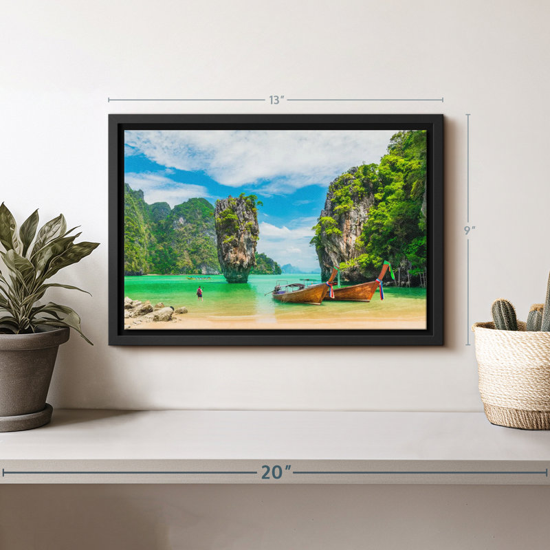 «James Bond Island», reproduction sur toile, H 9 po x l 13 po