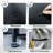 4 Drawer Dresser for Bedroom, Narrow Chest of Drawers, Wooden Top and Study Iron Frame 18"x37.5"-(WxH)