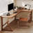 L-Shaped Solid Wood Solid Wood Writing Desk-108609708-108609711