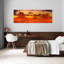 «Red Rock Desert», coucher de soleil, paysage abstrait dramatique et tranquille, art mural-976255593