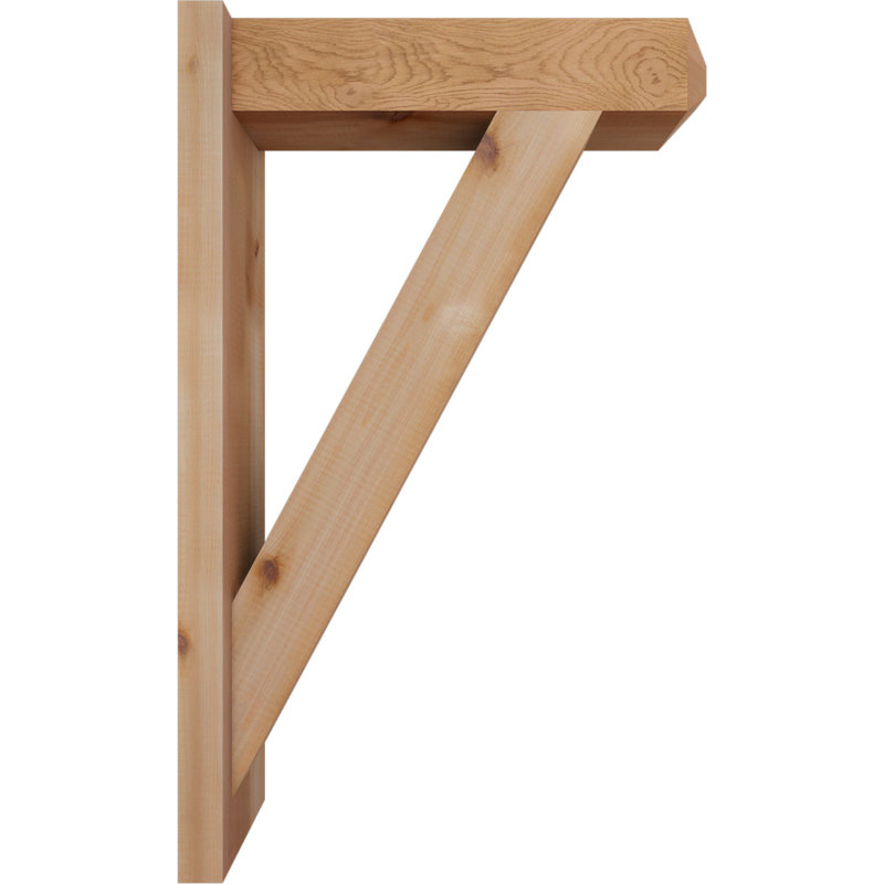 Artisan traditionnel en bois rustique, Cèdre rouge de l'Ouest l 5 1/2 po (lisse), P 20 po x H 32 po