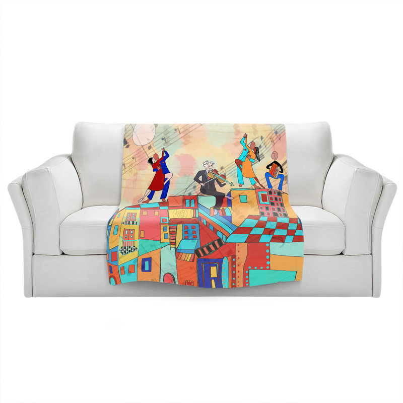 Hand Woven Throw Blanket, 68" x 80"