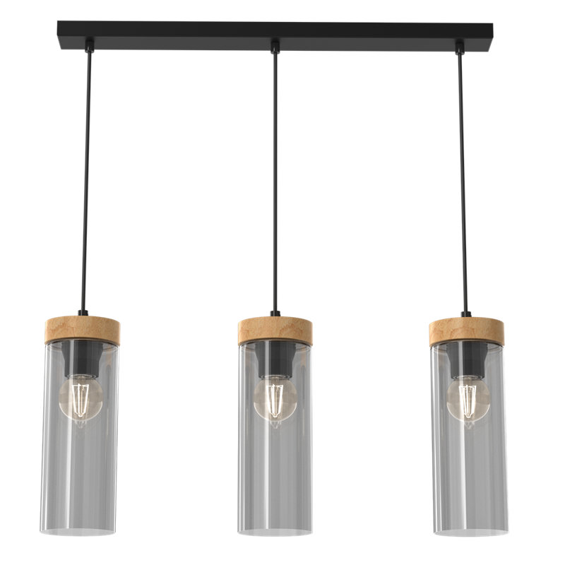 Elica 3 - Light Black Kitchen Island Pendant