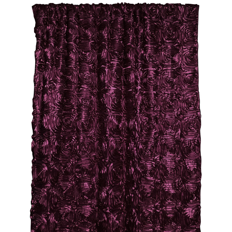 Rideau obscurcissant en polyester Pekanbaru, L 54 po x L 72 po, Prune