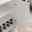 Buffet moderne à 2 portes avec porte-bouteilles et tablette de rangement réglable-384661798