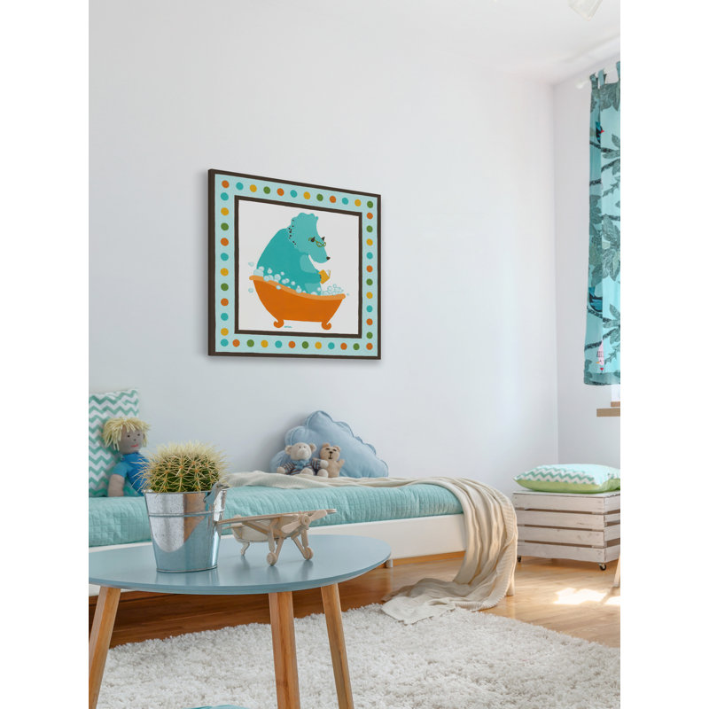 Peebles Rub-a-Dub Dino III, reproduction sur toile tendue, H 12 po x l 12 po x P 1,5 po