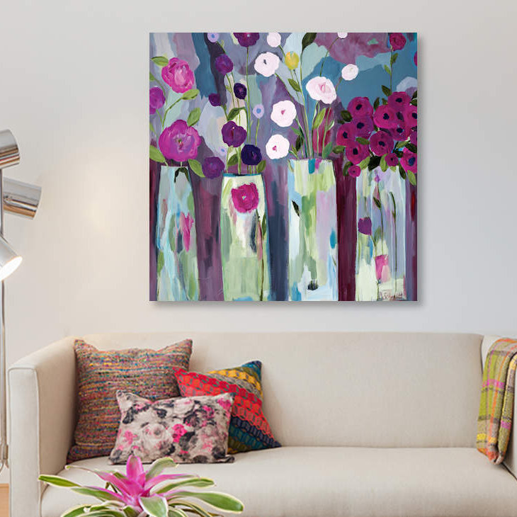 « is sérums sérums », impression sur toile, H 18 po x l 18 po x P 1,5 po, Toile tendue, Pas de tapis