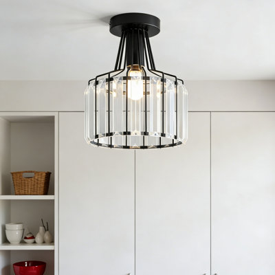 Crystal Semi Flush Mount