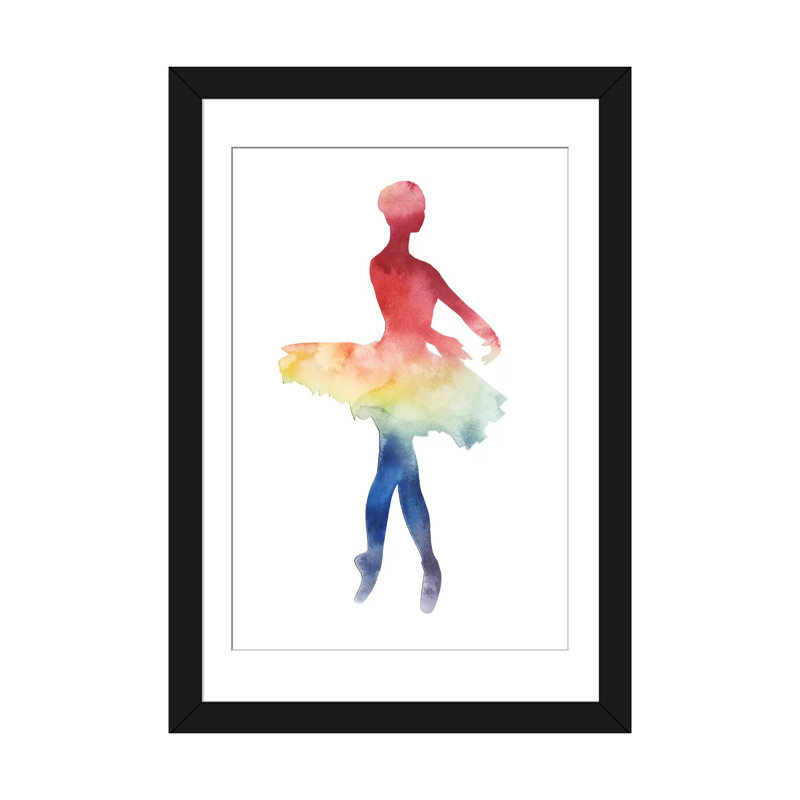 « ballerine beam iv », impression sur toile tendue, H 32 po x l 24 po x P 1 po, Papier d'art encadré noir, Blanc