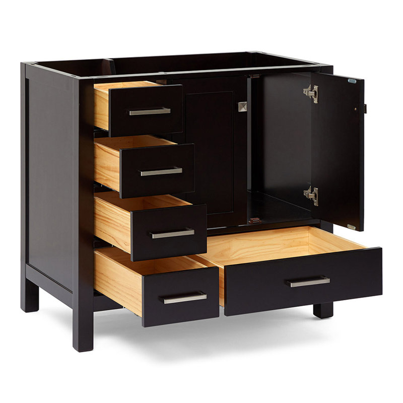 Base de meuble-lavabo simple Panchuri 36, Espresso