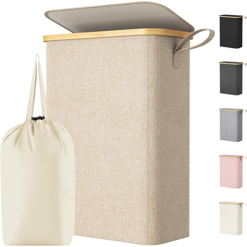 Polyster Laundry Cart, Beige