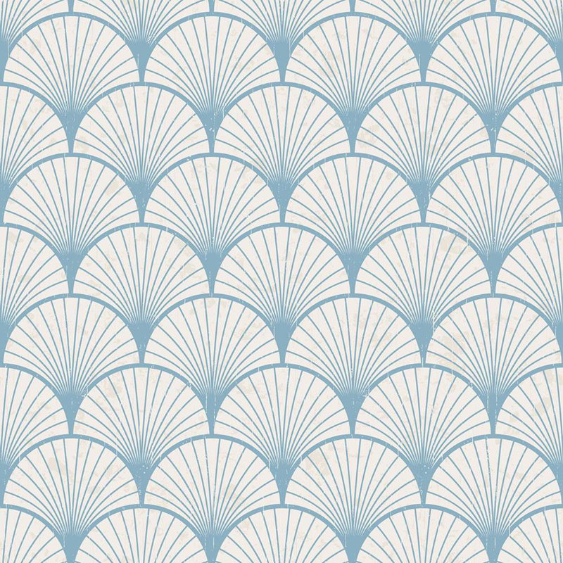 Papier peint adhésif déco L 8,5 pi x l 24 po Dasantila Mermaid