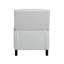 Fauteuil inclinable à dossier poussoir de style transitionnel en chenille grise 1 pièce-134651235
