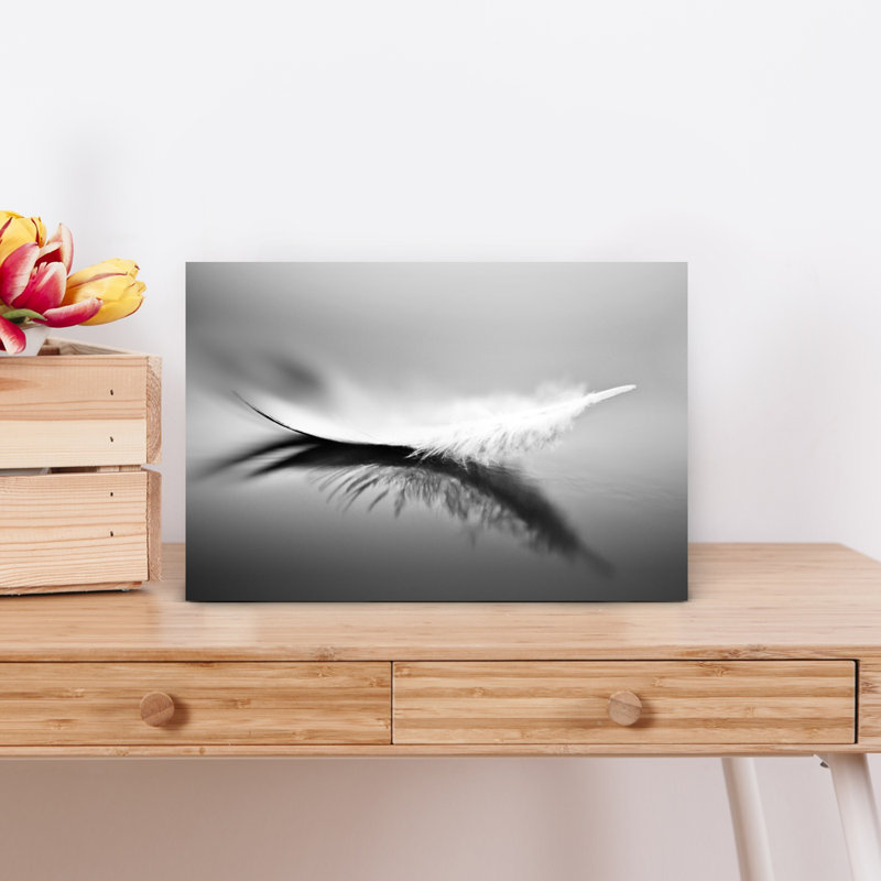 Art mural blanc nature délicate et rêveuse, H 18 po x l 12 po