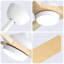 Ventilateur de plafond moderne de 52 pouces avec lumière DEL de 18 W et moteur à courant continu à 3 pales ABS pour la chambre à coucher
