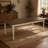 63"–78.7" Extendable Dining Table with Hidden Leaf, Solid Wood Turned Legs, Two-Tone Farmhouse Kitchen & Dining Room Table