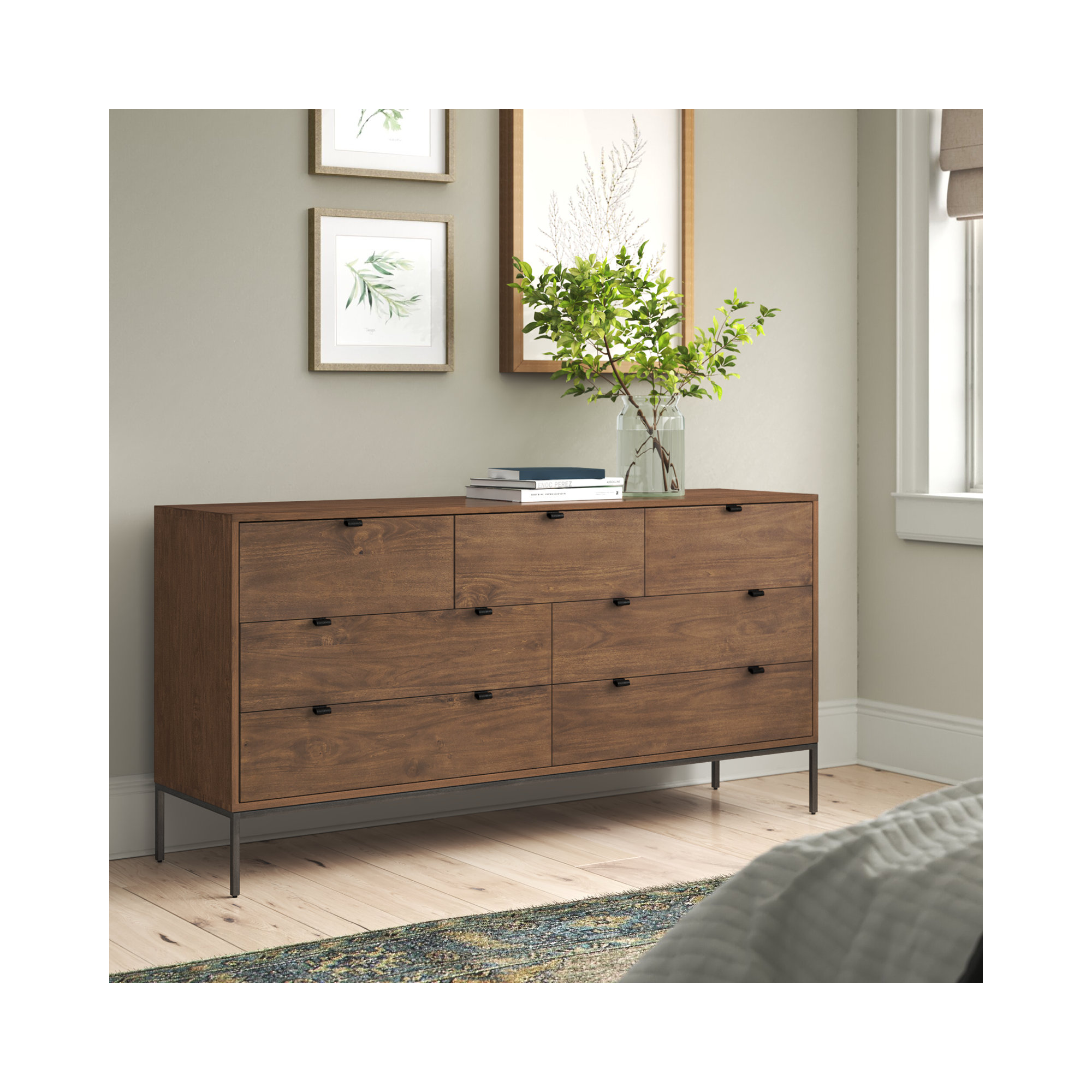 Loki 7 - Drawer Dresser, Auburn Poplar